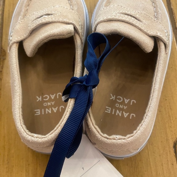 Janie & Jack Tan Penny Loafer Casual Shoes New Size 7 - Picture 2 of 10